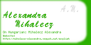 alexandra mihalecz business card